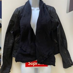 Free people black denim jacket for sale